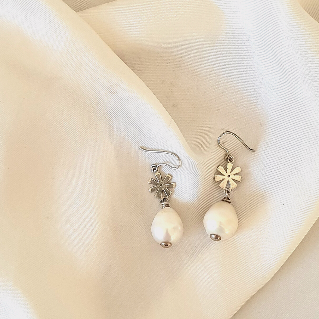 Pearl Charm Earrings