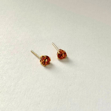 Load image into Gallery viewer, Citrine Petite Cocktail Studs
