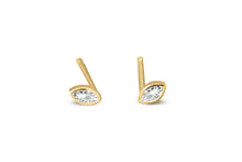 Load image into Gallery viewer, Volta Marquise Diamond Earrings - 18k Gold
