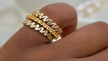 Load image into Gallery viewer, Wave Gemstone Ring - 18k Gold
